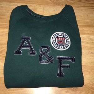green A&F sweatshirt
